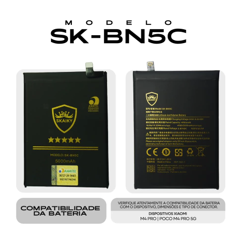 BATERIA XIAOMI BN5C M4 PRO | POCO M4 PRO 5G SKAIKY OFICIAL - comprar online