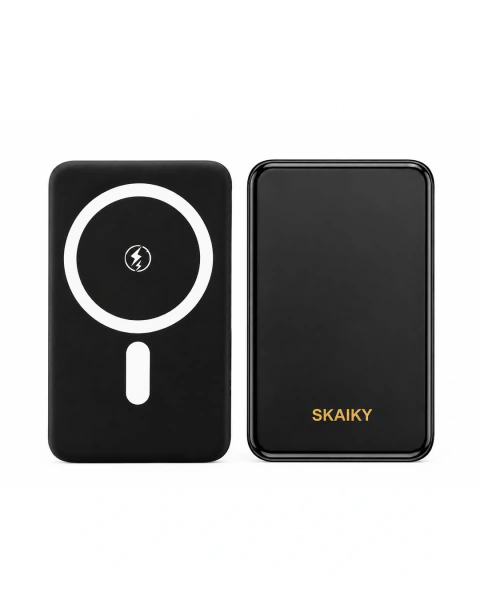 Power Bank sem Fio Magnético 10000mAh Carregamento por Indução Linha Premium Skaiky
