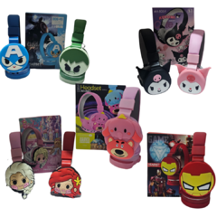 auriculares vincha inalambricos infantiles con personajes