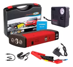 arrancador de auto portatil + kit inflador - comprar online
