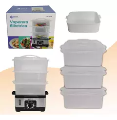 Vaporera Eléctrica Cocina Al Vapor 3 niveles en internet