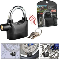 Candado Con Alarma Aro Para Motos bicicleta Rejas Sirena - comprar online