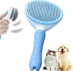 Cepillo cardina Saca Pelusa para mascotas con boton - comprar online