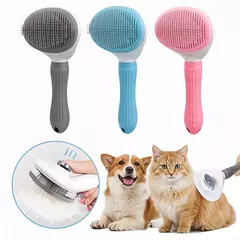 Cepillo cardina Saca Pelusa para mascotas con boton