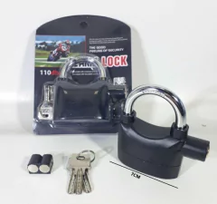 Candado Con Alarma Aro Para Motos bicicleta Rejas Sirena - revende