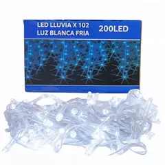 cortina led blanca fria 200 led 5 metros largo