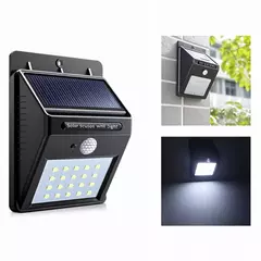 Reflector Led Panel Solar Sensor Movimiento 20 Leds