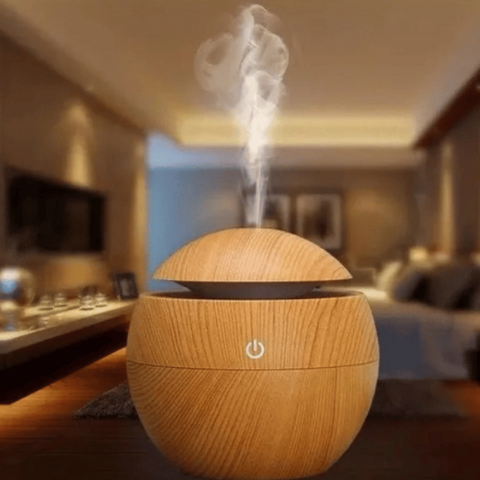 Humidificador Madera Redondo USB