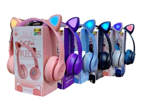 Auricular Inalambrico Vincha Orejas gato Luz Led - comprar online