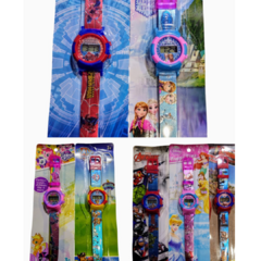 Reloj personajes malla brillante