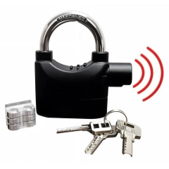 Candado Con Alarma Aro Para Motos bicicleta Rejas Sirena