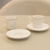 Set x 6 tazas y platos de café borde dorado - tienda online