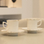 Imagen de Set x 6 tazas y platos de café borde dorado