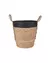 Cesto grass natural y negro - comprar online