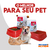 Kit Comedouro/Bebedouro Automático 1,5L Vermelho - Pet Fast Action