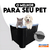 Porta Ração 15kg c/ Pá Dosadora Preto - Pet Fast Action