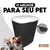 Porta Ração 20kg Preto c/ Pá Dosadora - Pet Fast Action
