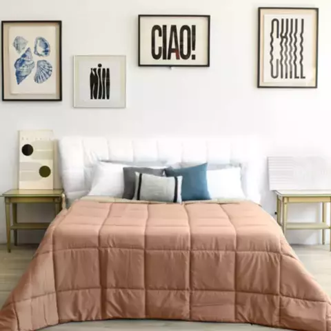 Acolchado Doble Faz Cacharel Plumón Queen - comprar online