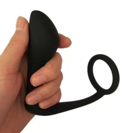 Anel Peniano com Plug e Estimulador de Próstata