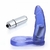 Anel Companheiro 11x2,5 cm na cor azul translúcido - com vibrador - Código 4285 - comprar online