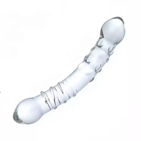 Plug Anal de Vidro com Relevo Estimulador 19 x 3,5 -Código 228