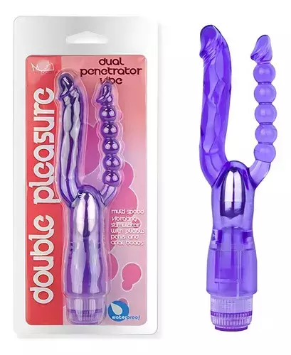 Vibrador Duplo Double Pleasure 24 Cm X 2,5 Cm -Código 1136