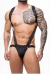 Body harness em suplex preto -Código 4841