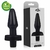 Plug cônico - 12 x 4,5 cm na cor preto - com vibrador - Código 1675