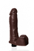 Pênis Thor Marrom Realistic skin Com Vibro 20x5cm - Código 381