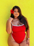 Maiô Hi Lo Bicolor Vermelho - comprar online