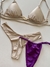 Kit 3 peças G| conjunto Mel + calcinha cortininha