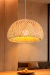 Pendente Licco Em Fibra Natural Bambu 30cm Nat53