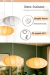 Lustre Pendente Disco Tecido 50 X 23 Minimalista Tec06 Branco 127/220v - Acienda
