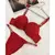 CONJUNTO INTIMO VS LETRAS TALLA 36B Y M/L PARTE DE ABAJO ROJO