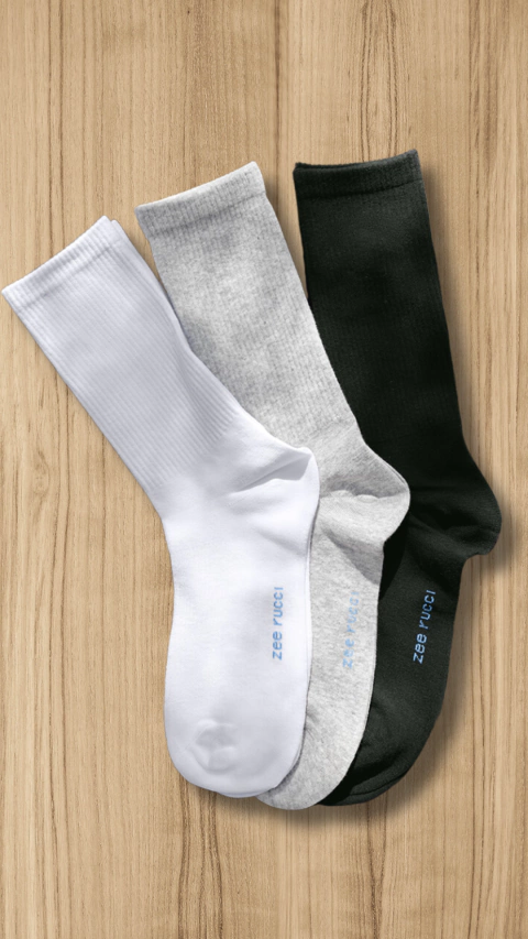 Kit 3 Meias Cano Alto - Mescla - comprar online