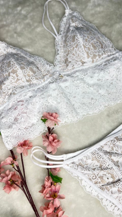 CONJUNTO CROPPED FLORZINHA - BRANCO - comprar online
