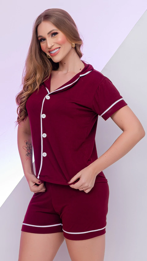 PIJAMA AMERICANO CURTO - VÁRIAS CORES - comprar online