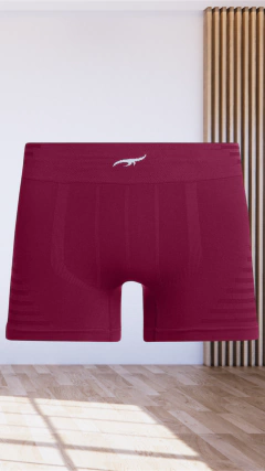 Cueca Boxer Jacquard Sem Costura - Vinho - comprar online