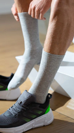 Kit 3 Meias Cano Alto - Mescla na internet