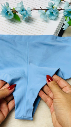 CALCINHA ALICE (FIO DUPLO) CÓS ALTO - VÁRIAS CORES