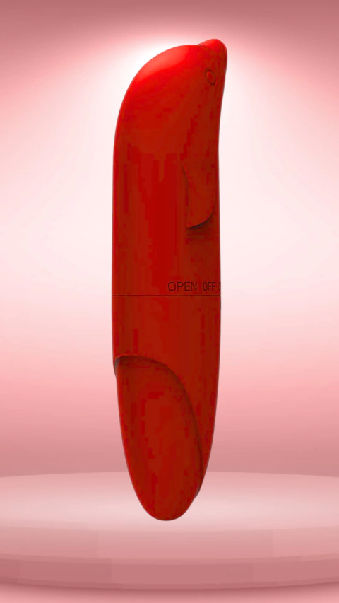 Vibrador Ponto G Golfinho - Vermelho - comprar online