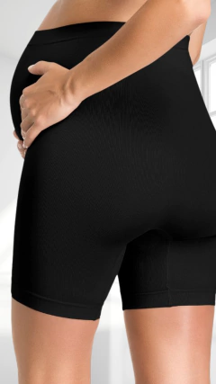 BERMUDA MATERNITY SEM COSTURA - PRETA - loja online