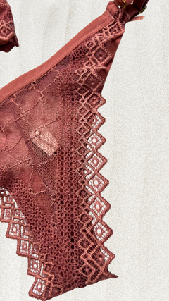 Imagem do Conjunto Com Bojo De Renda E Tule - Rose