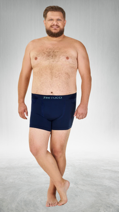 Cueca Boxer Plus Size Sem Costura - Preta