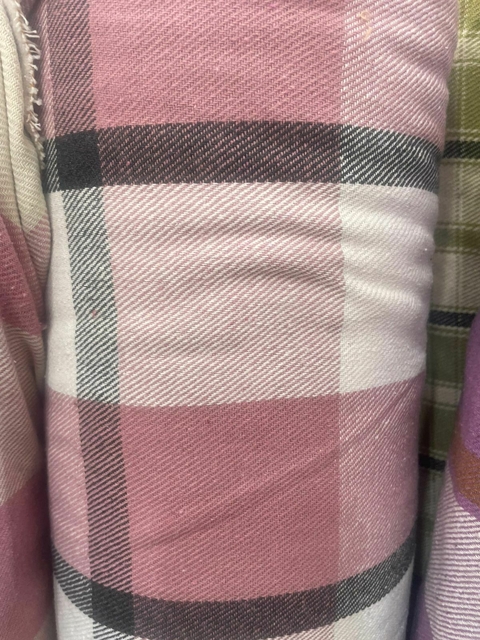 camisaco escoces rosa bebe/rosa suave
