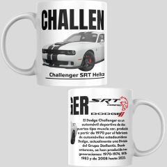 TAZA NEOR DODGE CHALLENGER SRT SUBLIMADA en internet