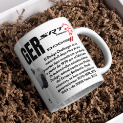 TAZA NEOR DODGE CHALLENGER SRT SUBLIMADA - tienda en línea