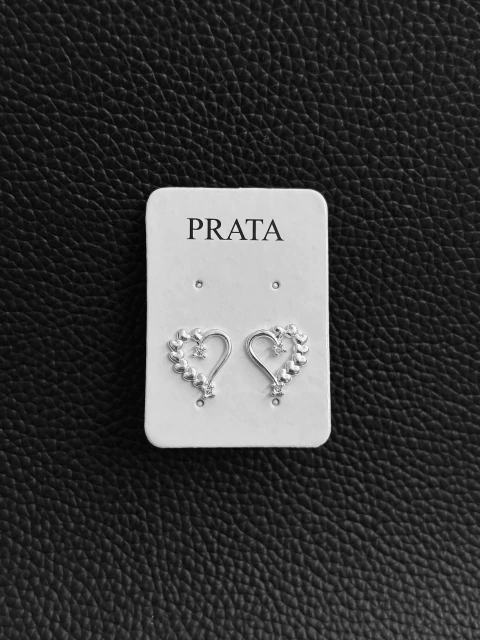 Brinco Coração Micro Zircônia