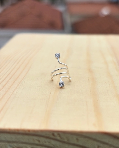 Piercing Prata Fake Espiral
