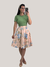 Saia envelope rose floral - comprar online